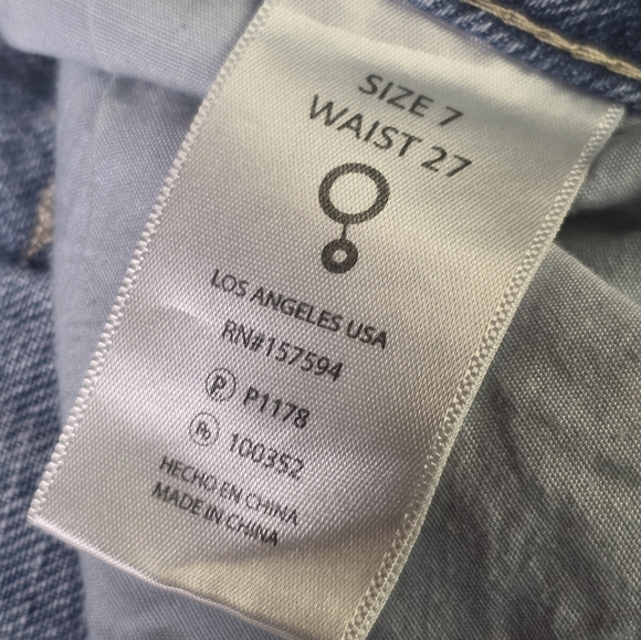 Insane Gene Distressed Straight Leg Raw Hem Jeans Size 7 / 27 Grunge Vibe - Picture 8 of 8